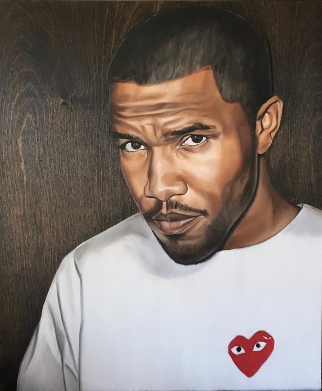 Garçon, 2017, oil on wood