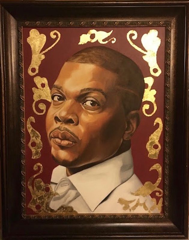Kehinde, 2017, oil on canvas