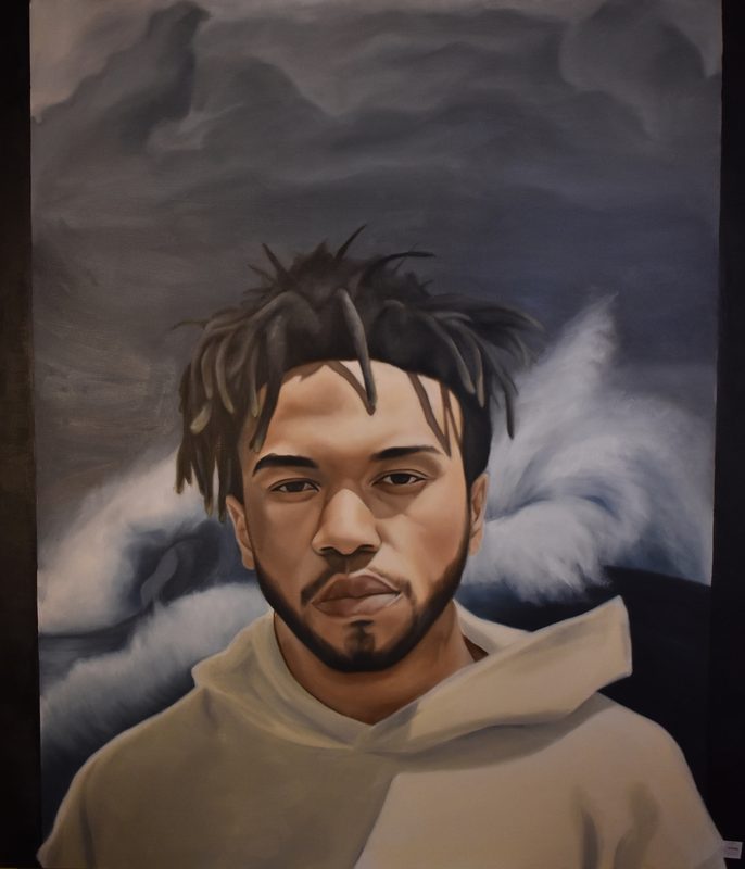 Kevin Abstract, 2018, oil on canvas
