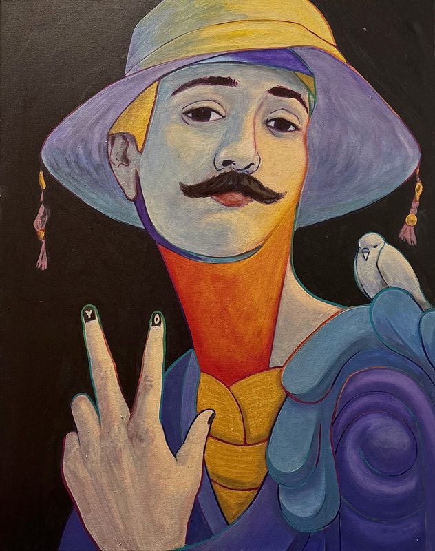 Self Portrait with Kishi, 2025